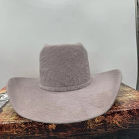 Cuernos Chuecos 10X Vakera Grizzly Style Brick Crown Fur Felt Cowboy Hat - Silverbelly - OriginalWestern.com