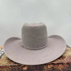 Cuernos Chuecos 10X Vakera Grizzly Style Brick Crown Fur Felt Cowboy Hat - Silverbelly - OriginalWestern.com