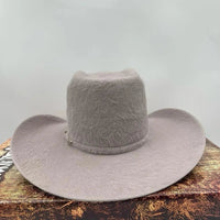 Cuernos Chuecos 10X Vakera Grizzly Style Brick Crown Fur Felt Cowboy Hat - Silverbelly - OriginalWestern.com