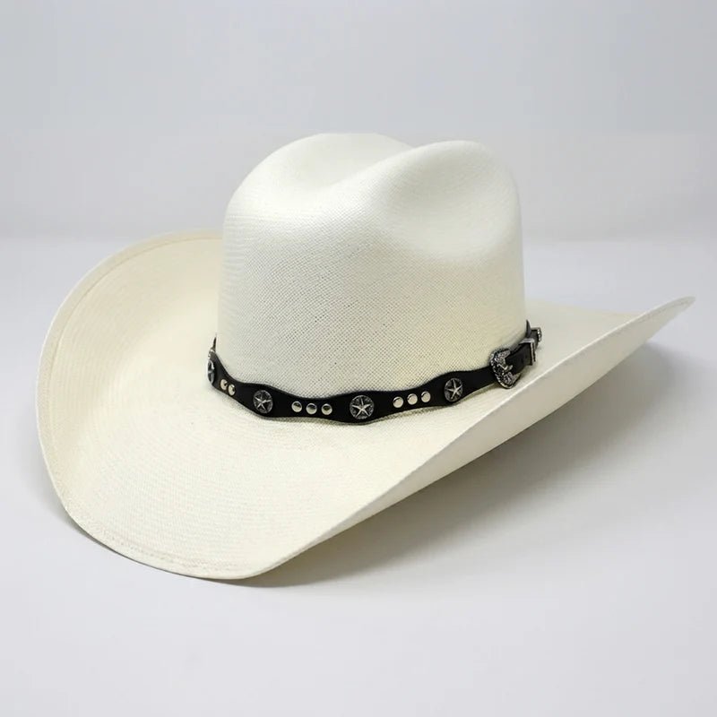 Cuernos Chuecos 150X Marlboro Style (Oscar) Western Cowboy Shantung Straw Hat - OriginalWestern.com