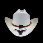 Cuernos Chuecos 300X Durango Style (Milano) Western Cowboy Shantung Straw Hat - OriginalWestern.com