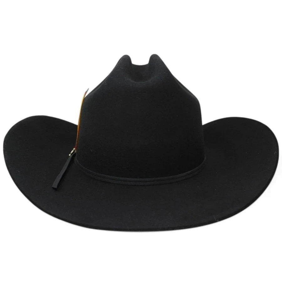 Cuernos Chuecos 6X El Fantasma Style Western Cowboy Felt Hat - Black - OriginalWestern.com