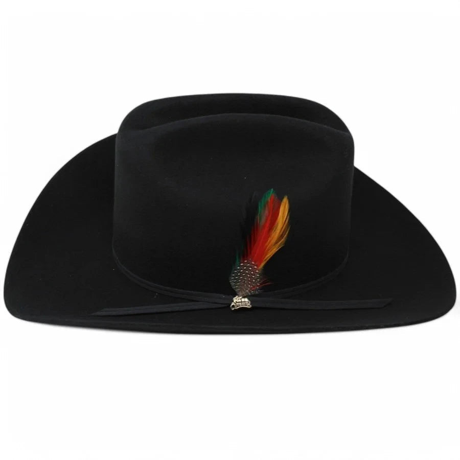 Cuernos Chuecos 6X El Fantasma Style Western Cowboy Felt Hat - Black - OriginalWestern.com