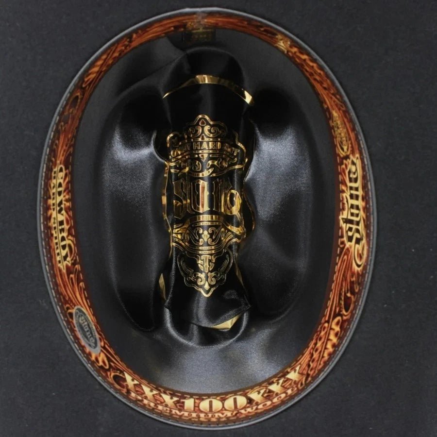 Cuernos Chuecos 6X El Fantasma Style Western Cowboy Felt Hat - Black - OriginalWestern.com