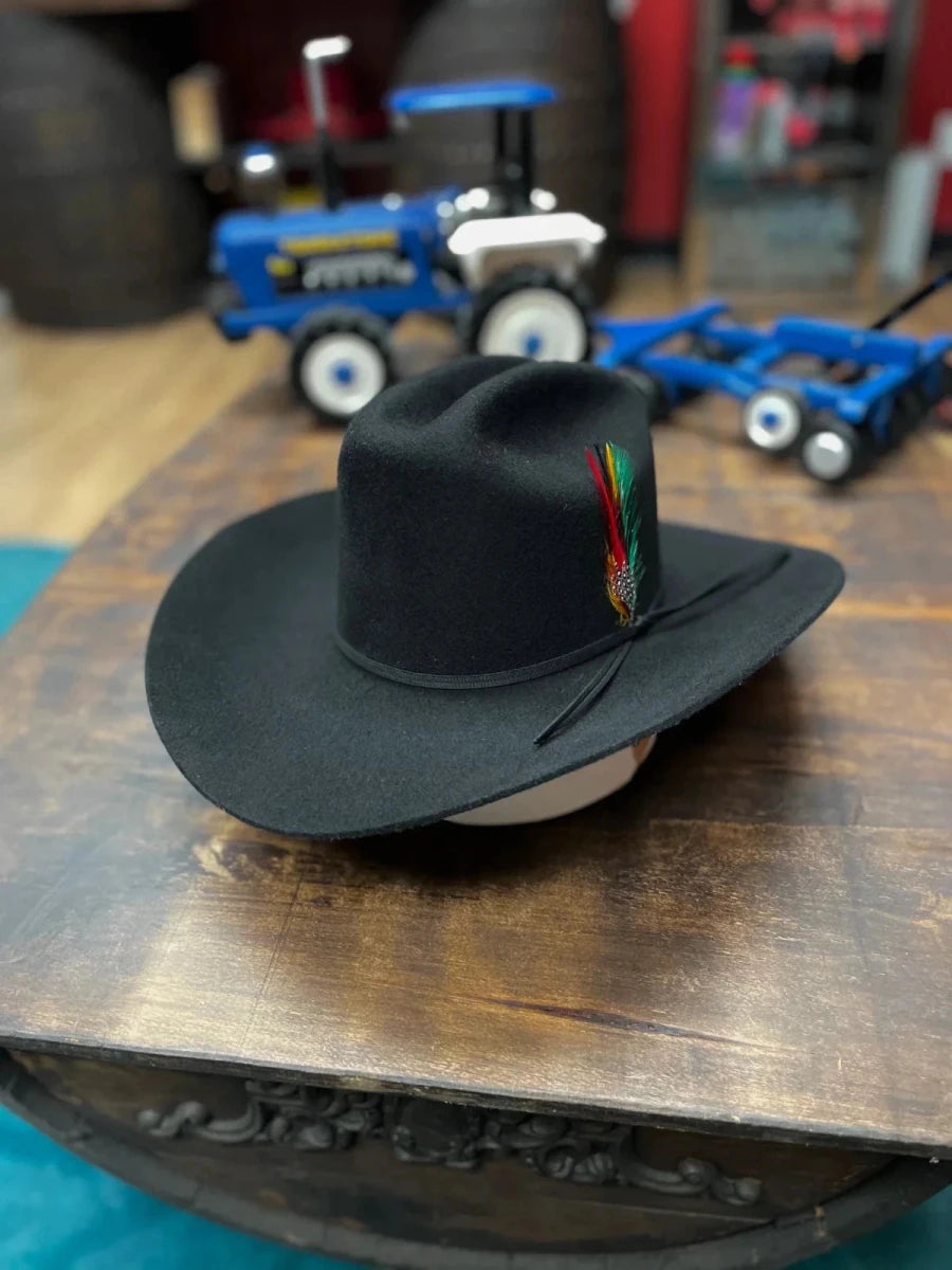 Cuernos Chuecos 6X El Fantasma Style Western Cowboy Felt Hat - Black - OriginalWestern.com