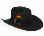 Cuernos Chuecos 6X El Fantasma Style Western Cowboy Felt Hat - Black - OriginalWestern.com