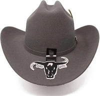 Cuernos Chuecos 6X Los Dos Carnales Style Cowboy Hat-Granite - OriginalWestern.com