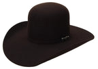 Cuernos Chuecos 6X Open Crown Fur Felt Western Cowboy Hat - Brown - OriginalWestern.com