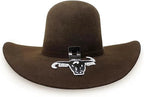 Cuernos Chuecos 6X Open Crown Fur Felt Western Cowboy Hat - Brown - OriginalWestern.com