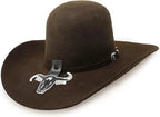 Cuernos Chuecos 6X Open Crown Fur Felt Western Cowboy Hat - Brown - OriginalWestern.com