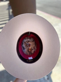 Cuernos Chuecos 6X Open Crown Fur Felt Western Cowboy Hat - Silverbelly Beige - OriginalWestern.com