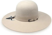 Cuernos Chuecos 6X Open Crown Fur Felt Western Cowboy Hat - Silverbelly Beige - OriginalWestern.com