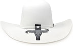 Cuernos Chuecos 6X Open Crown Fur Felt Western Cowboy Hat - White - OriginalWestern.com