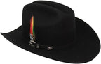 Cuernos Chuecos 6X Sinaloa Chaparral Style Fur Felt Western Cowboy Hat - Black - OriginalWestern.com