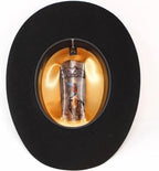 Cuernos Chuecos 6X Sinaloa Chaparral Style Fur Felt Western Cowboy Hat - Black - OriginalWestern.com