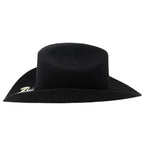 Cuernos Chuecos 6X Sinaloa Chaparral Style Fur Felt Western Cowboy Hat - Black - OriginalWestern.com