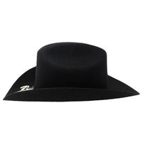 Cuernos Chuecos 6X Sinaloa Chaparral Style Fur Felt Western Cowboy Hat - Black - OriginalWestern.com