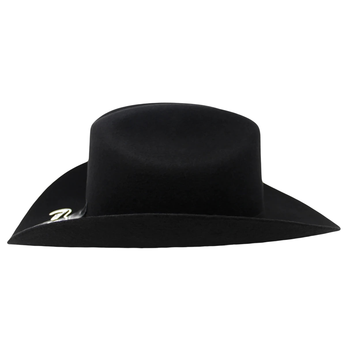 Cuernos Chuecos 6X Sinaloa Chaparral Style Fur Felt Western Cowboy Hat - Black - OriginalWestern.com