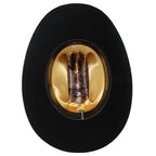 Cuernos Chuecos 6X Sinaloa Chaparral Style Fur Felt Western Cowboy Hat - Black - OriginalWestern.com