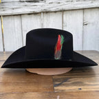 Cuernos Chuecos 6X Sinaloa Chaparral Style Fur Felt Western Cowboy Hat - Black - OriginalWestern.com