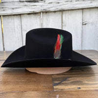 Cuernos Chuecos 6X Sinaloa Chaparral Style Fur Felt Western Cowboy Hat - Black - OriginalWestern.com