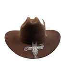 Cuernos Chuecos 6X Sinaloa Chaparral Style Fur Felt Western Cowboy Hat - Brown - OriginalWestern.com