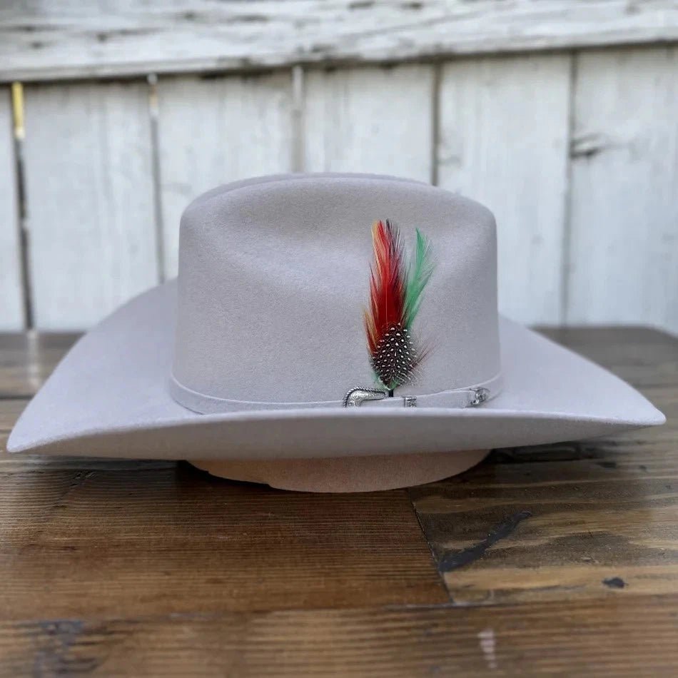 Cuernos Chuecos 6X Sinaloa Chaparral Style Fur Felt Western Cowboy Hat - Gray - OriginalWestern.com
