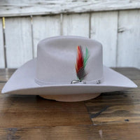 Cuernos Chuecos 6X Sinaloa Chaparral Style Fur Felt Western Cowboy Hat - Gray - OriginalWestern.com