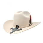 Cuernos Chuecos 6X Sinaloa Chaparral Style Fur Felt Western Cowboy Hat - Silverbelly - OriginalWestern.com