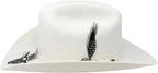Cuernos Chuecos 6X Sinaloa Chaparral Style Fur Felt Western Cowboy Hat - White - OriginalWestern.com