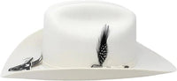 Cuernos Chuecos 6X Sinaloa Chaparral Style Fur Felt Western Cowboy Hat - White - OriginalWestern.com