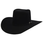 Cuernos Chuecos 6X Vakera Style Brick Crown Fur Felt Cowboy Hat - Black - OriginalWestern.com