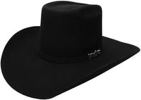 Cuernos Chuecos 6X Vakera Style Brick Crown Fur Felt Cowboy Hat - Black - OriginalWestern.com