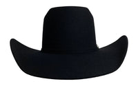 Cuernos Chuecos 6X Vakera Style Brick Crown Fur Felt Cowboy Hat - Black - OriginalWestern.com