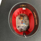 Cuernos Chuecos 6X Vakera Style Brick Crown Fur Felt Cowboy Hat - Black - OriginalWestern.com