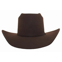 Cuernos Chuecos 6X Vakera Style Brick Crown Fur Felt Cowboy Hat - Chocolate - OriginalWestern.com