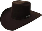 Cuernos Chuecos 6X Vakera Style Brick Crown Fur Felt Cowboy Hat - Chocolate - OriginalWestern.com