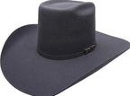 Cuernos Chuecos 6X Vakera Style Brick Crown Fur Felt Cowboy Hat - Granite - OriginalWestern.com