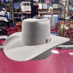 Cuernos Chuecos 6X Vakera Style Brick Crown Fur Felt Cowboy Hat - Mist Gray - OriginalWestern.com