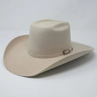 Cuernos Chuecos 6X Vakera Style Brick Crown Fur Felt Cowboy Hat - Silverbelly - OriginalWestern.com