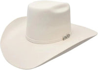 Cuernos Chuecos 6X Vakera Style Brick Crown Fur Felt Cowboy Hat - White - OriginalWestern.com