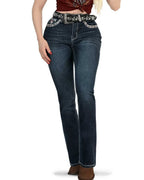 Danesi Women's Bootcut Denim Western Jeans - Dark Blue 862 - OriginalWestern.com