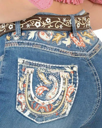 Danesi Women's Bootcut Denim Western Jeans - Light Blue 852 - OriginalWestern.com