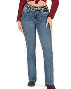 Danesi Women's Bootcut Denim Western Jeans - Light Blue 853 - OriginalWestern.com