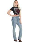 Danesi Women's Bootcut Denim Western Jeans - Light Blue 857 - OriginalWestern.com