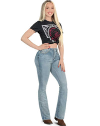Danesi Women's Bootcut Denim Western Jeans - Light Blue 857 - OriginalWestern.com