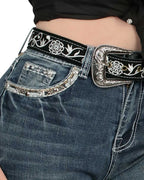 Danesi Women's Bootcut Denim Western Jeans - Medium Blue 856 - OriginalWestern.com