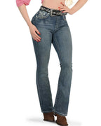 Danesi Women's Bootcut Denim Western Jeans - Medium Blue 861 - OriginalWestern.com