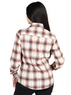 El General Womens  -   Casual Long-Sleeve Shirt - Orange Beige 44716
