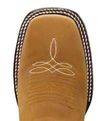 Women´s Silverton Dreamcatcher All Leather Wide Square Toe Boots-Honey
